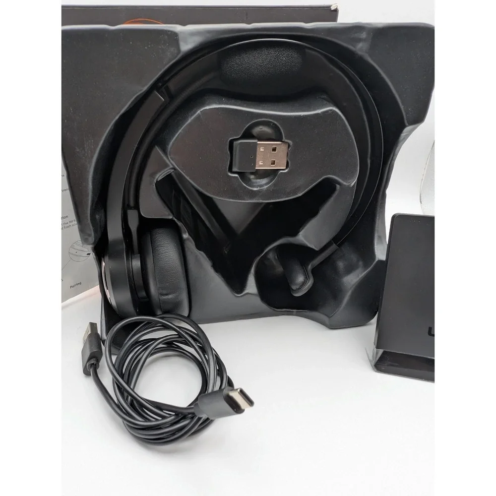 LEVN Bluetooth 5.0 Headset Wireless Headset with Microphone AI Noise Cancel